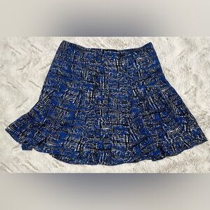 Banana Republic Patterned A-line Pleated Skirt